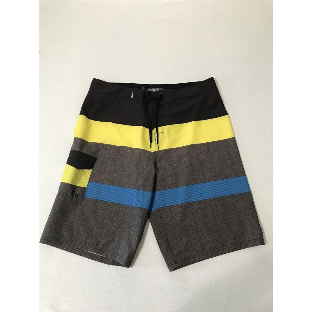 Univibe 36 x 12.5" Next Flex Multicolor Tie Front Side‎ Pocket Boardshorts
